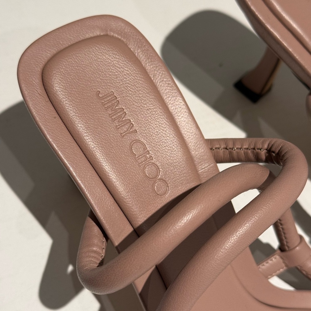 JIMMY CHOO Elegant Tan Women's Sandals - NEW - Picture 3 of 4